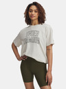 Under Armour Damen T-Shirt Under Armour Rival OS Campus Tee-WHT
