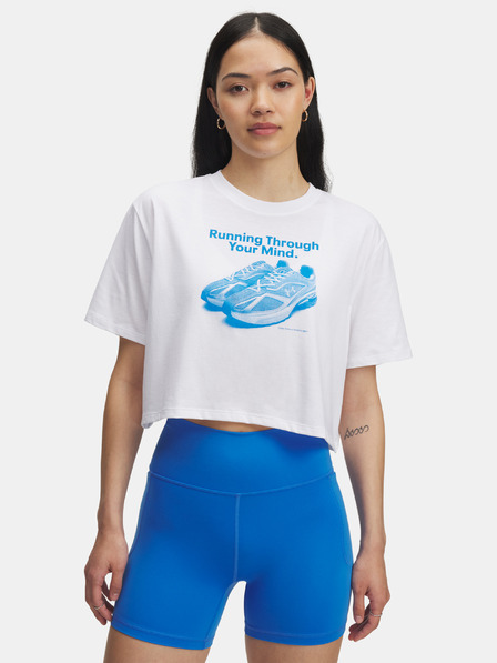 Under Armour Damen T-Shirt Under Armour UA Varsity OS SS-WHT