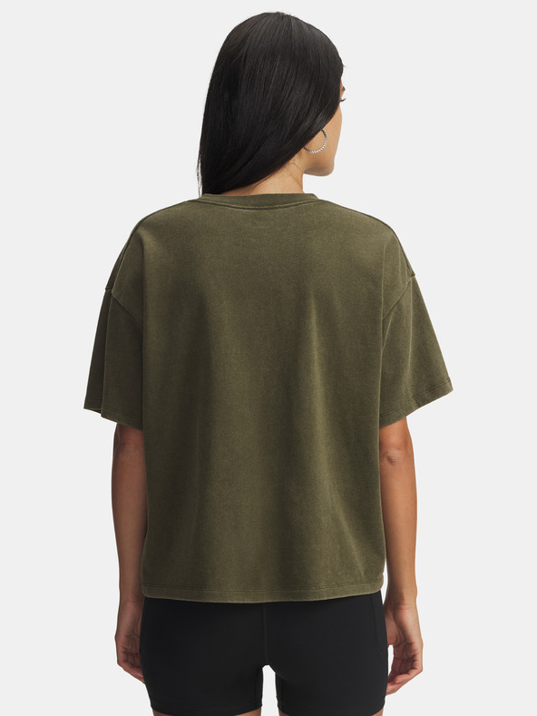 Under Armour Damen T-Shirt Under Armour UA HWT Boxy Wash SS-GRN