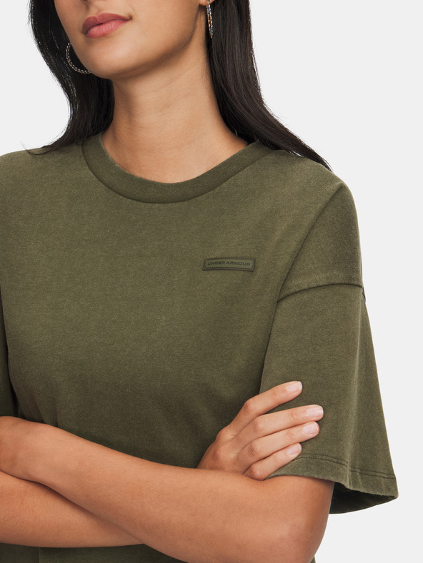 Under Armour Damen T-Shirt Under Armour UA HWT Boxy Wash SS-GRN