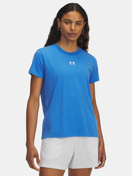 Under Armour Damen T-Shirt Under Armour UA Rival Core SS-BLU