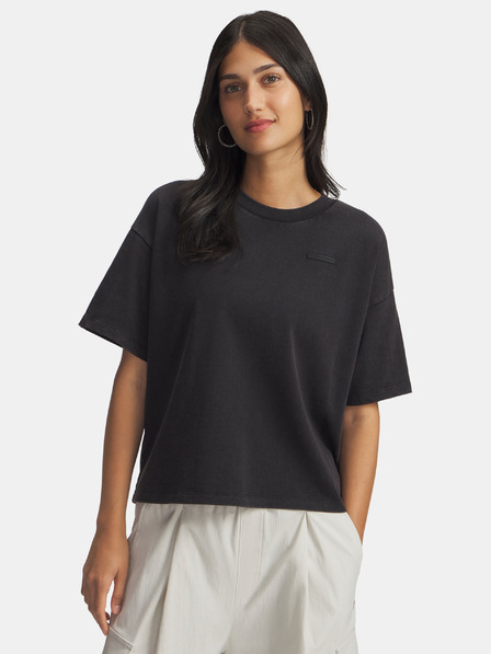 Under Armour Damen T-Shirt Under Armour UA HWT Boxy Wash SS-BLK