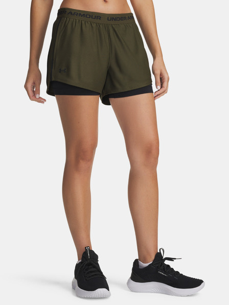 Under Armour Damen-Shorts Under Armour Tech Play Up 2in1 Shorts-GRN