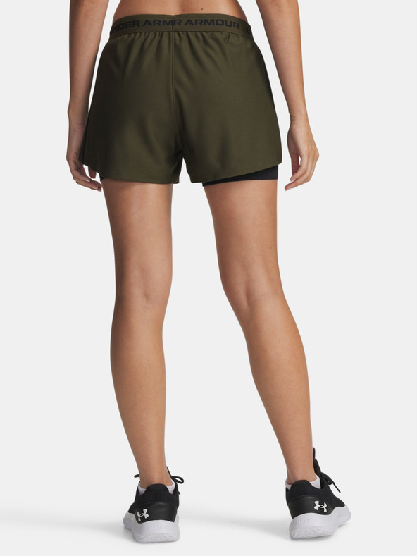 Under Armour Damen-Shorts Under Armour Tech Play Up 2in1 Shorts-GRN