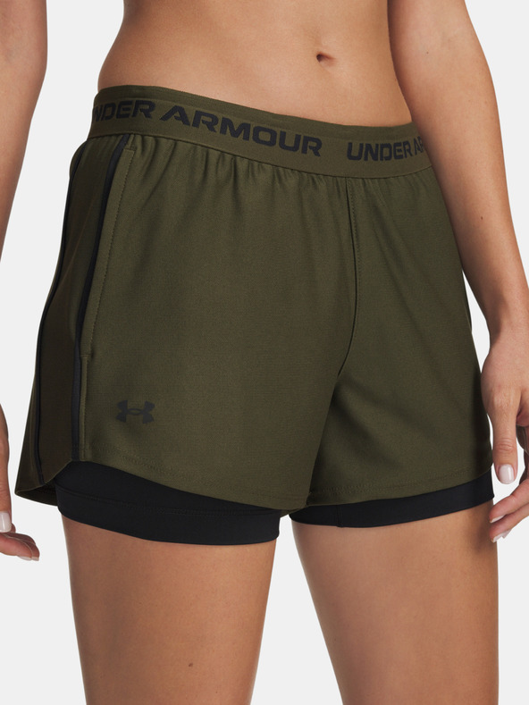 Under Armour Damen-Shorts Under Armour Tech Play Up 2in1 Shorts-GRN