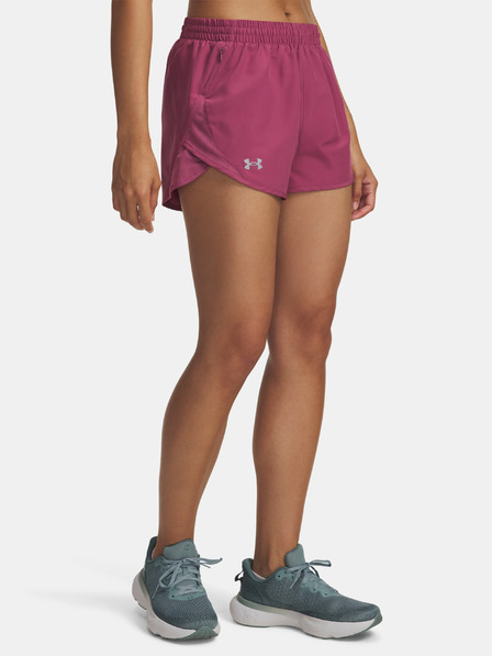 Under Armour Damen-Shorts Under Armour UA Fly By 3" Shorts-ROT