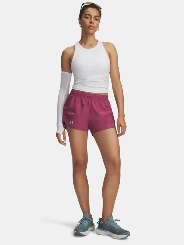 Under Armour Damen-Shorts Under Armour UA Fly By 3" Shorts-ROT