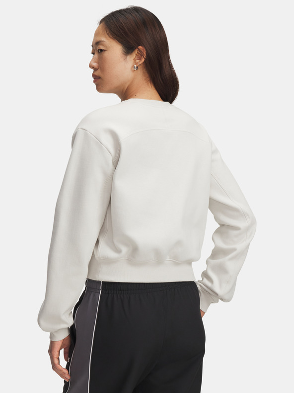 Under Armour Damen Sweatjacke Under Armour UA Icon Vida Flc Crew-WHT