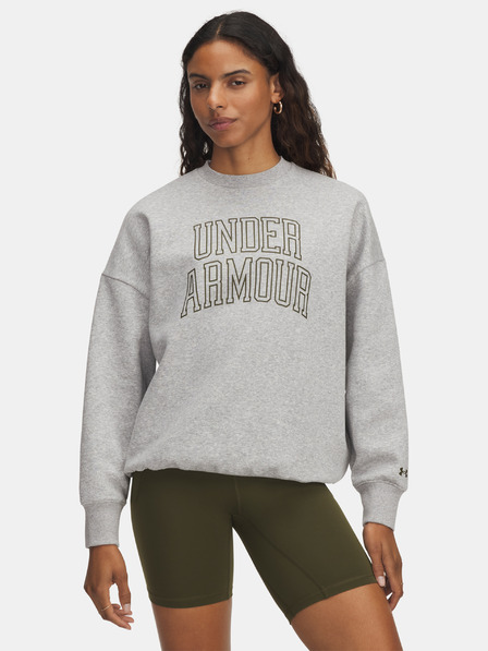 Under Armour Damen Sweatjacke Under Armour Rival Flc OS Varsity Crew-GRY