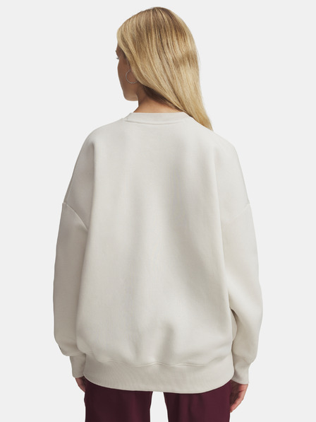 Under Armour Damen Sweatjacke Under Armour Rival Flc OS Varsity Crew-WHT