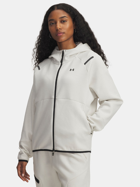 Under Armour Damen Sweatjacke Under Armour Unstoppable Fleece FZ-WHT