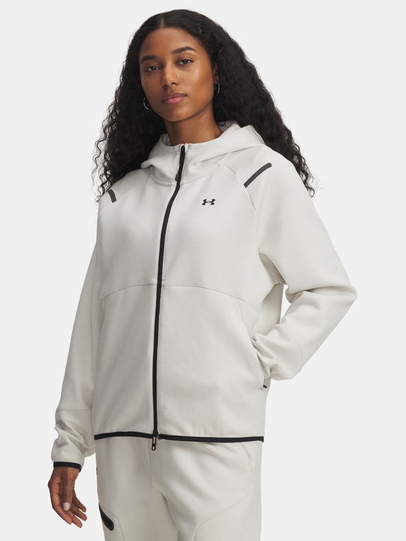 Under Armour Damen Sweatjacke Under Armour Unstoppable Fleece FZ-WHT
