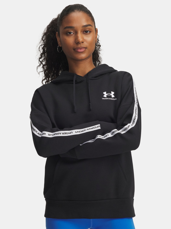 Under Armour Damen Sweatjacke Under Armour Icon Fleece Taped Hdy-BLK