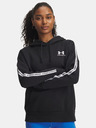 Under Armour Damen Sweatjacke Under Armour Icon Fleece Taped Hdy-BLK