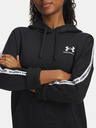 Under Armour Damen Sweatjacke Under Armour Icon Fleece Taped Hdy-BLK