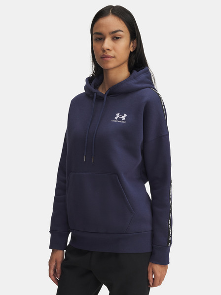 Under Armour Damen Sweatjacke Under Armour Icon Fleece Taped Hdy-BLU