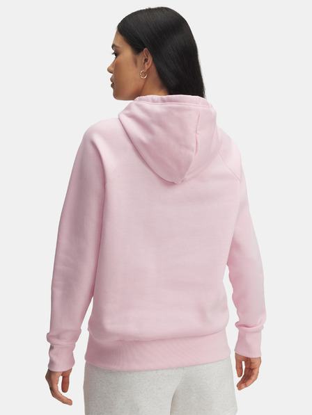 Under Armour Damen Sweatjacke Under Armour UA Rival Fleece Big Logo HD-PNK