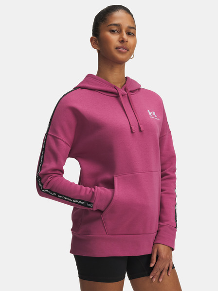 Under Armour Damen Sweatjacke Under Armour Icon Fleece Taped Hdy-RED