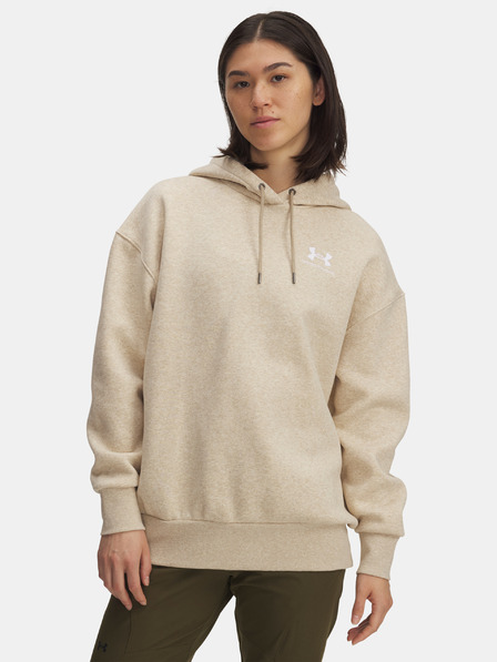 Under Armour Damen Sweatjacke Under Armour UA Icon Fleece OS Hoodie-BRN