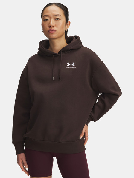 Under Armour Damen Sweatjacke Under Armour UA Icon Fleece OS Hoodie-BRN