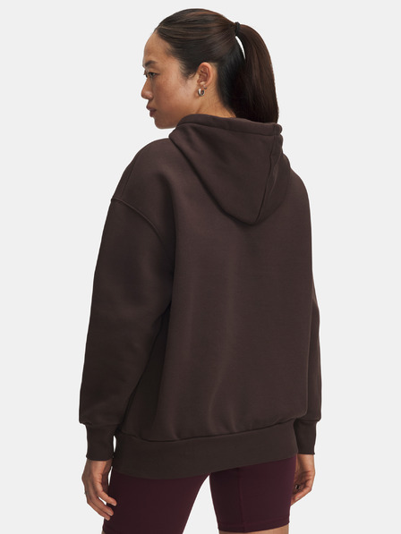 Under Armour Damen Sweatjacke Under Armour UA Icon Fleece OS Hoodie-BRN