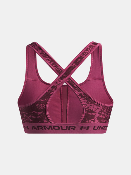 Under Armour Damen Sport-BH Under Armour Crossback Mid Print-RED