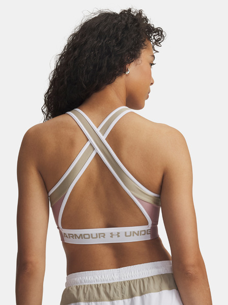 Under Armour Damen Sport-BH Under Armour UA Crossback Mid Open Back-PNK