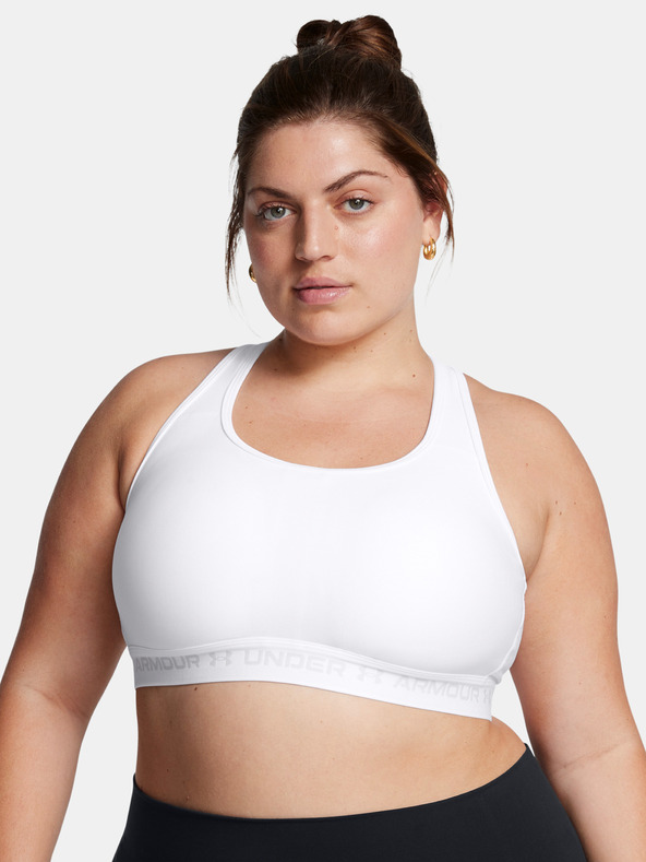 Under Armour Damen Sport-BH Under Armour UA Crossback Mid Bra&-WHT