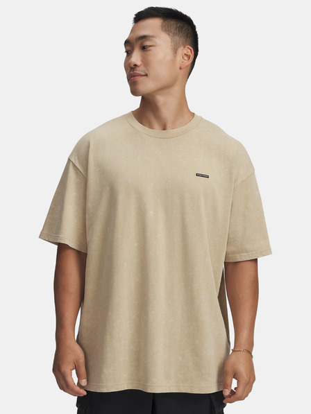 Under Armour Herren T-Shirt Under Armour UA M HW OS LOGO WASH SS-BRN