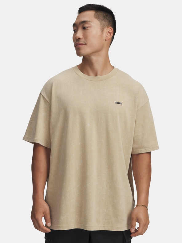 Under Armour Herren T-Shirt Under Armour UA M HW OS LOGO WASH SS-BRN