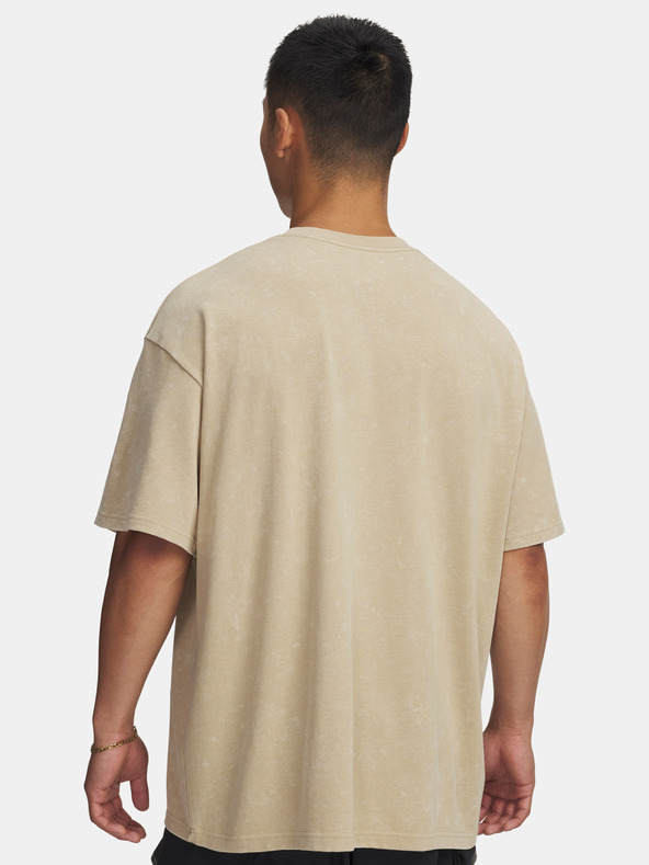 Under Armour Herren T-Shirt Under Armour UA M HW OS LOGO WASH SS-BRN