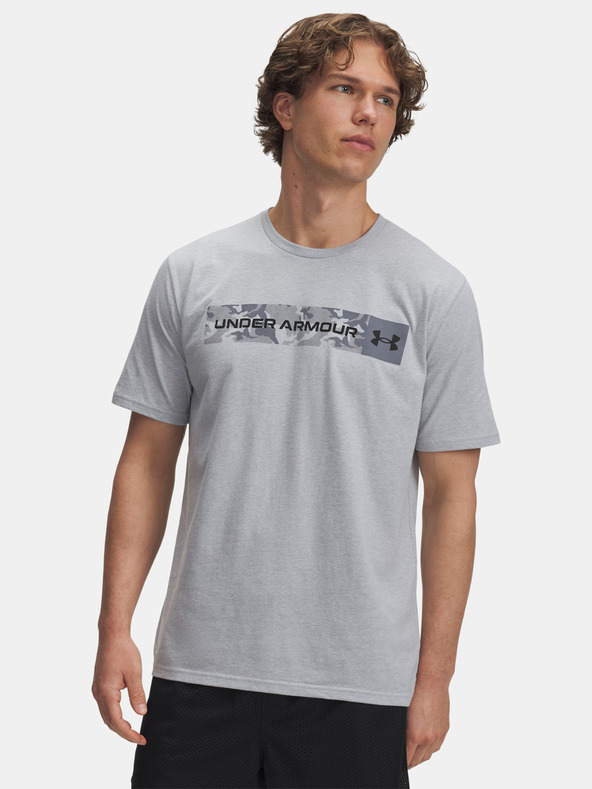 Under Armour Herren T-Shirt Under Armour UA CAMO CHEST STRIPE SS-GRY