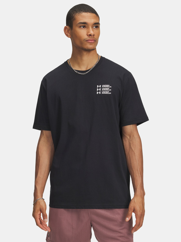 Under Armour Herren T-Shirt Under Armour UA TRIPLE STACK LC LOGO SS-BLK