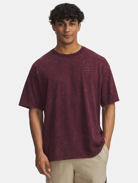 Under Armour Herren T-Shirt Under Armour UA M HW OS LOGO WASH SS-RED