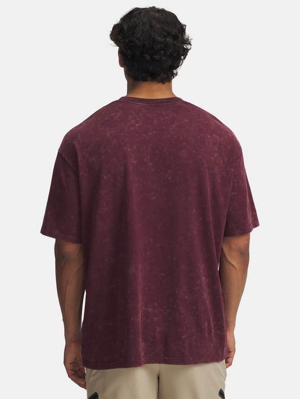 Under Armour Herren T-Shirt Under Armour UA M HW OS LOGO WASH SS-RED