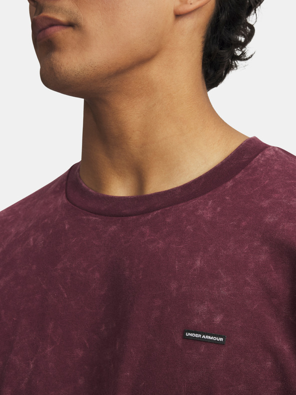 Under Armour Herren T-Shirt Under Armour UA M HW OS LOGO WASH SS-RED