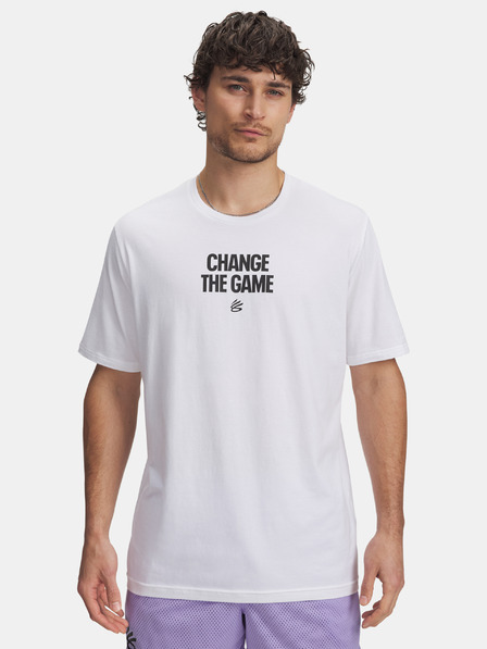 Under Armour Herren T-Shirt Under Armour Curry Playable Tee 1-WHT