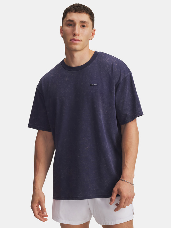 Under Armour Herren T-Shirt Under Armour UA M HW OS LOGO WASH SS-BLU