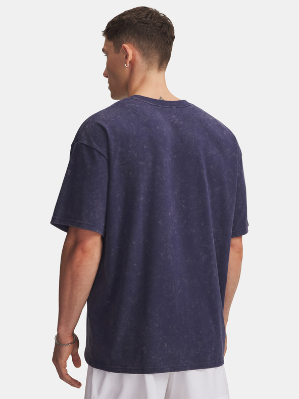 Under Armour Herren T-Shirt Under Armour UA M HW OS LOGO WASH SS-BLU