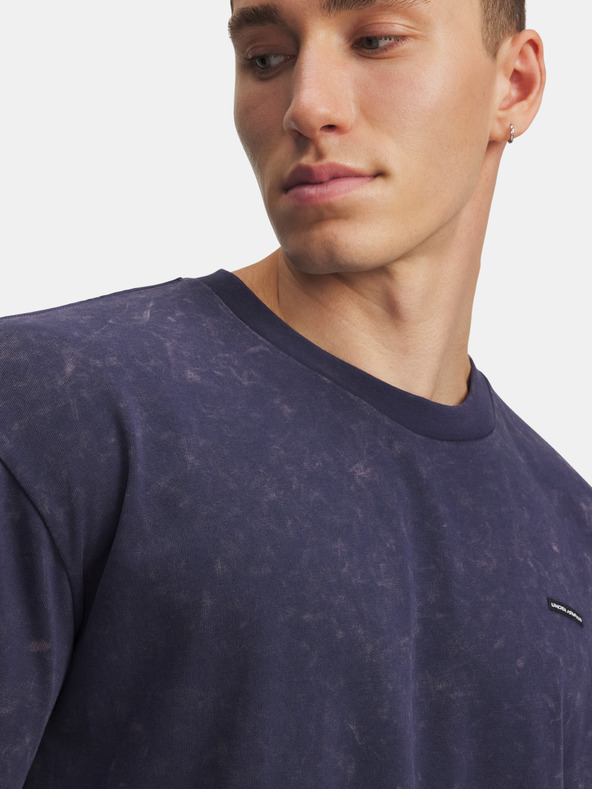 Under Armour Herren T-Shirt Under Armour UA M HW OS LOGO WASH SS-BLU