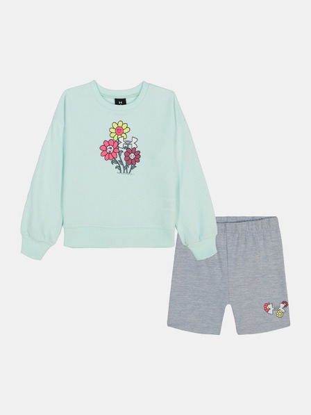 Under Armour Mädchen Set Under Armour UA CREWNECK BIKE SHORT SET