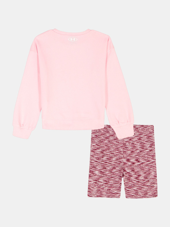 Under Armour Mädchen Set Under Armour UA CREWNECK BIKE SHORT SET