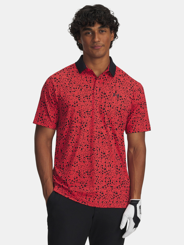 Under Armour Herren-Shirt Under Armour UA Drive Chill Bedrucktes Polo-RED