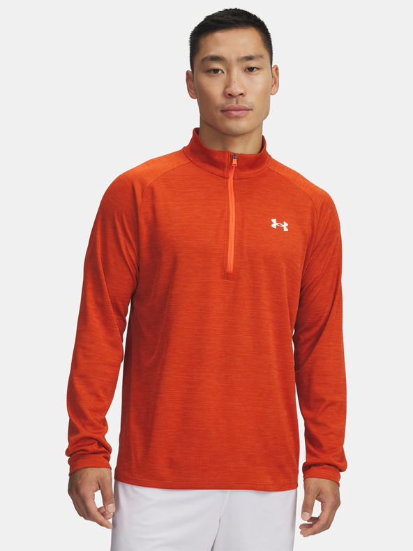 Under Armour Herren-Shirt Under Armour UA Tech Textured 1/2 Reißverschluss-ORG