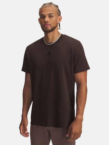 Under Armour Herren T-Shirt Under Armour Curry Hvyweight Logo Tee-BRN