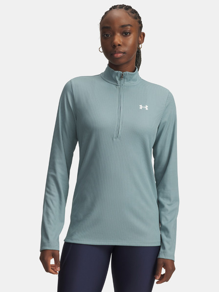 Under Armour Damen T-Shirt Under Armour Tech Rib 1/2 Zip-GRN