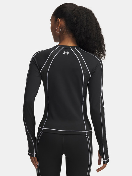 Under Armour Women's T-Shirt Under Armour UA ColdGear Textured Crew-BLK