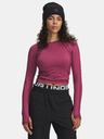 Under Armour Damen T-Shirt Under Armour UA ColdGear Textured Crew-RED