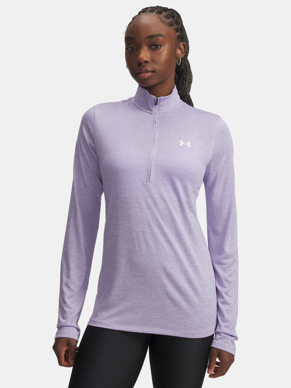 Under Armour Damen T-Shirt Under Armour Tech 1/2 Zip- Twist-PPL
