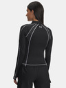 Under Armour Damen T-Shirt Under Armour UA ColdGear Textured 1/2 Zip-BLK